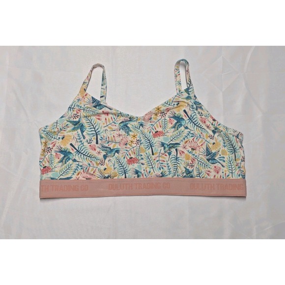Duluth Trading Co Other - Duluth Trading Co Dang Soft Bra Bralette Women XL Floral Knit Adjustable 80159